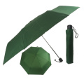 Mejor invención nueva en China Ligero Ligero Color verde 3 Floding Metal Shaft paraguas con estampados de logotipo